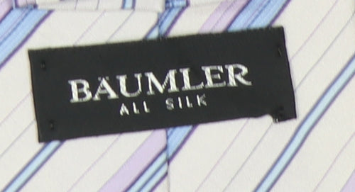 Bäumler Men's Multicoloured Silk Striped Tie
