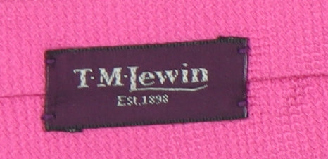 T.M. Lewin Men's Pink Silk Designer Tie