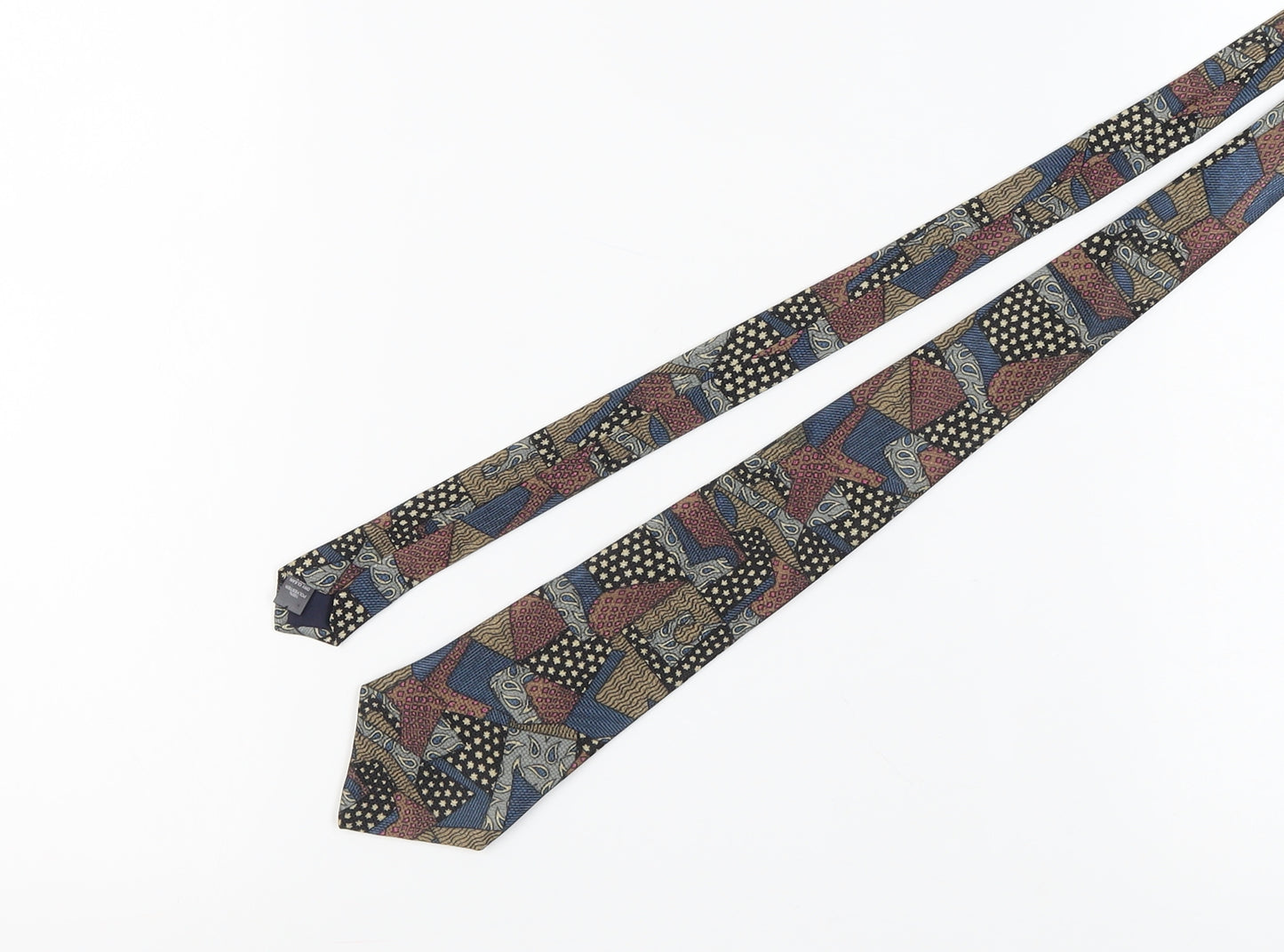 Bruno Ferrari Men's Multicoloured Geometric Tie