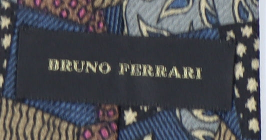 Bruno Ferrari Men's Multicoloured Geometric Tie