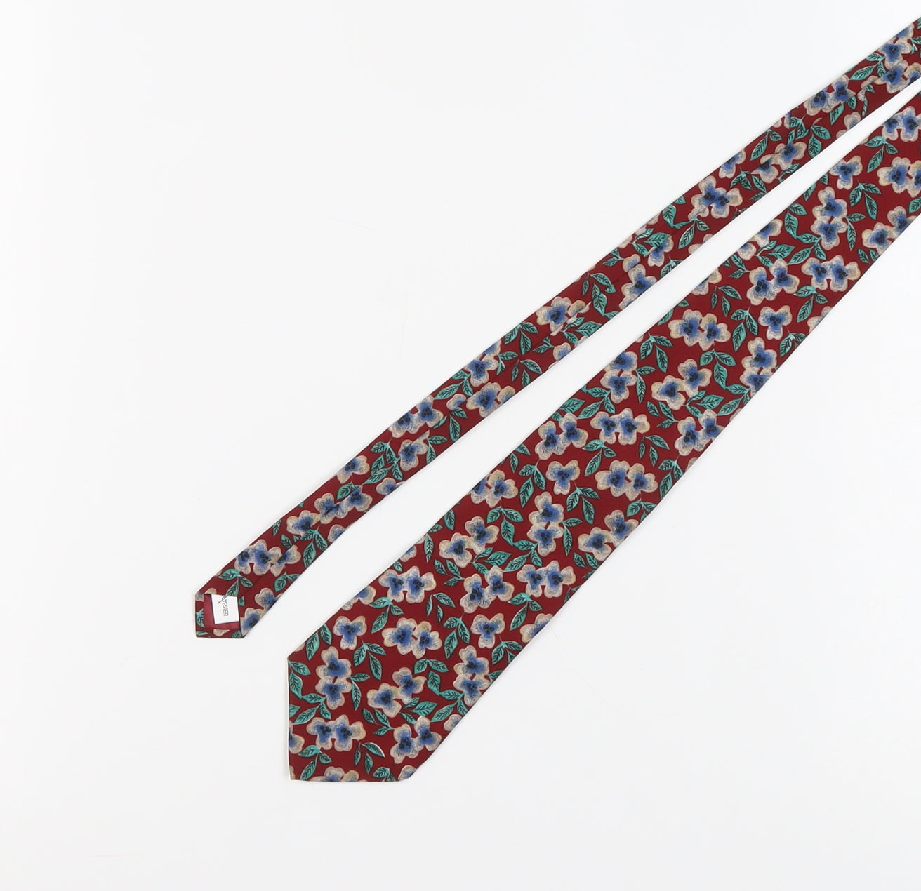 St. Bernard Men's Red Floral Polyester Tie