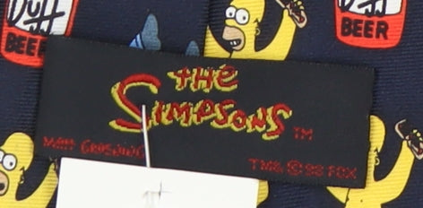 The Simpsons Men's Multicoloured Silk Tie, One Size