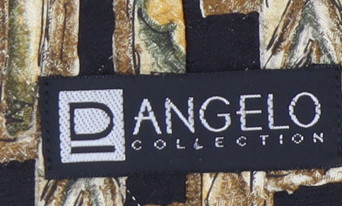 D'Angelo Men's Multicoloured Silk Geometric Tie One Size