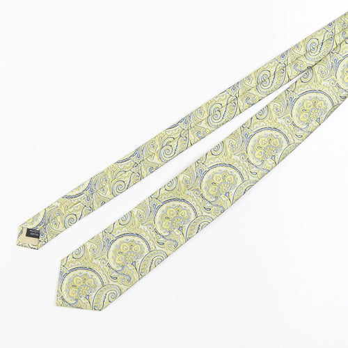 Scott & Taylor Yellow Paisley Men's Tie One Size Polyester
