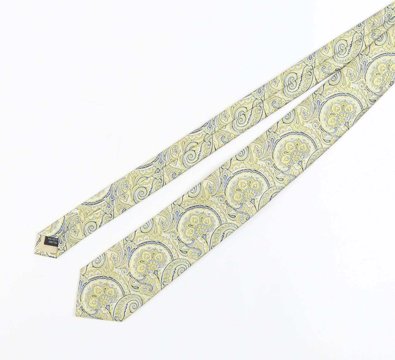 Scott & Taylor Yellow Paisley Men's Tie One Size Polyester