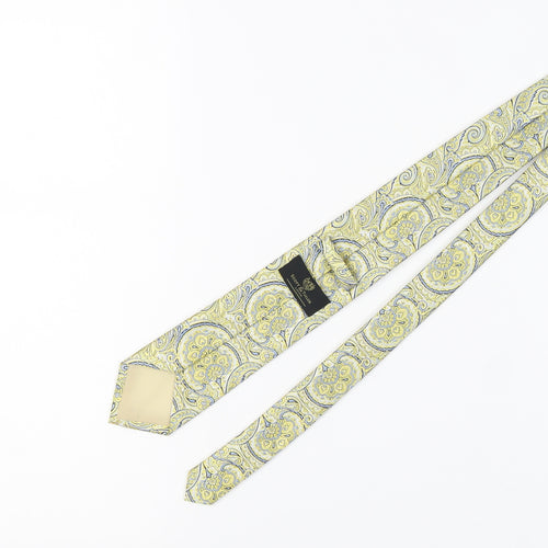Scott & Taylor Yellow Paisley Men's Tie One Size Polyester