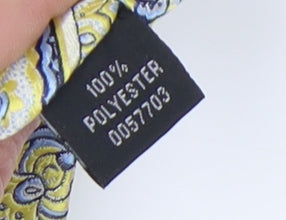 Scott & Taylor Yellow Paisley Men's Tie One Size Polyester