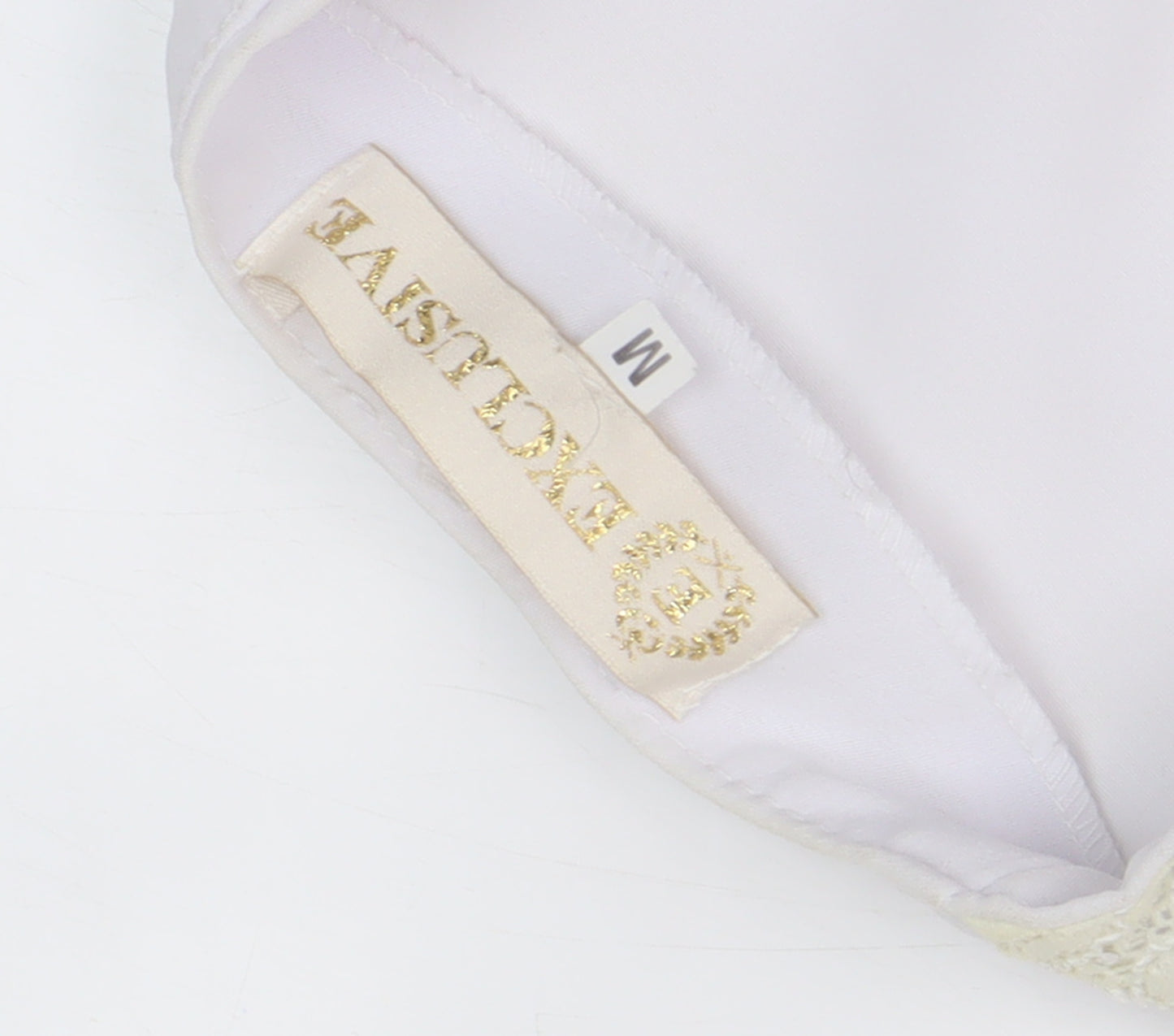 Exclusive Women's White Floral Embroidered Blouse M