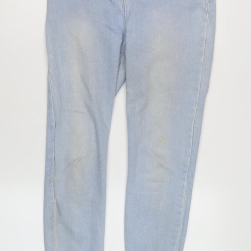 Halli Women Blue Skinny Jeans Size 12 Denim Pockets