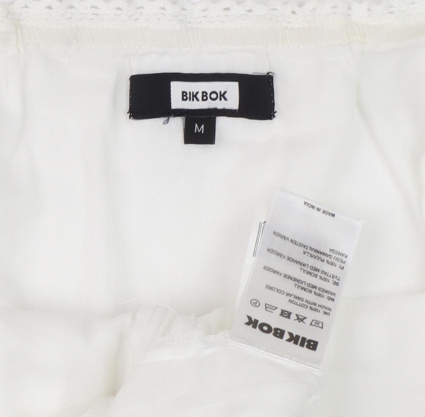 Bik Bok Women's White Slip Dress Medium