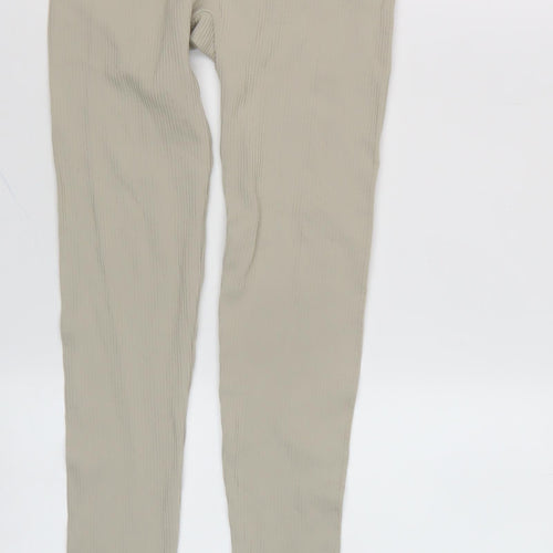 Pull&Bear Women's Beige Ankle Leggings Size 12