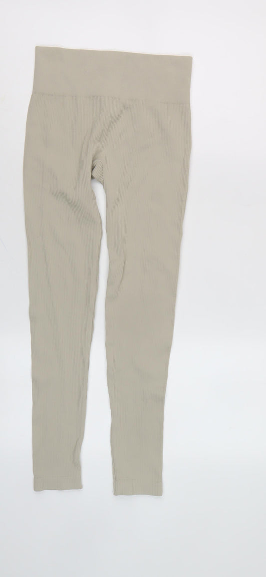 Pull&Bear Women's Beige Ankle Leggings Size 12