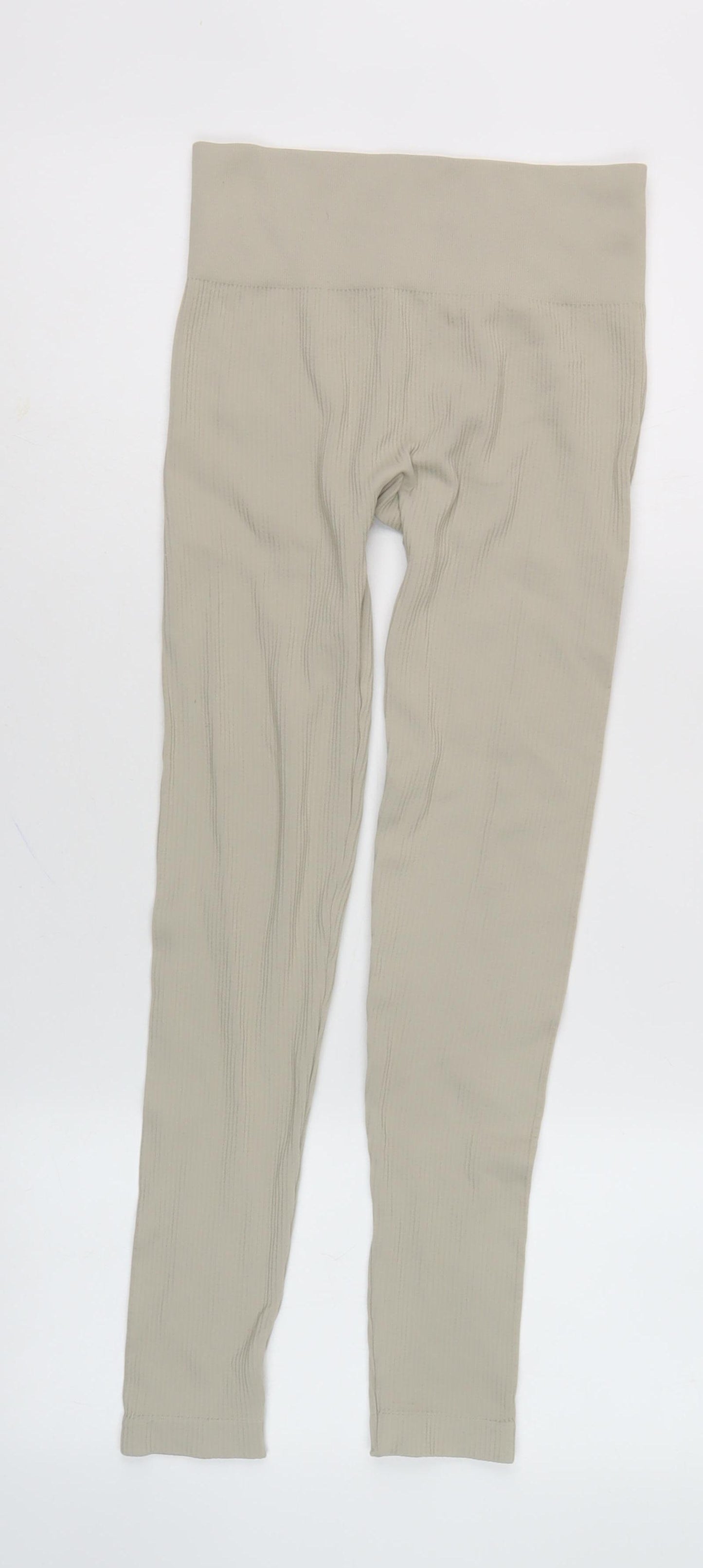 Pull&Bear Women's Beige Ankle Leggings Size 12