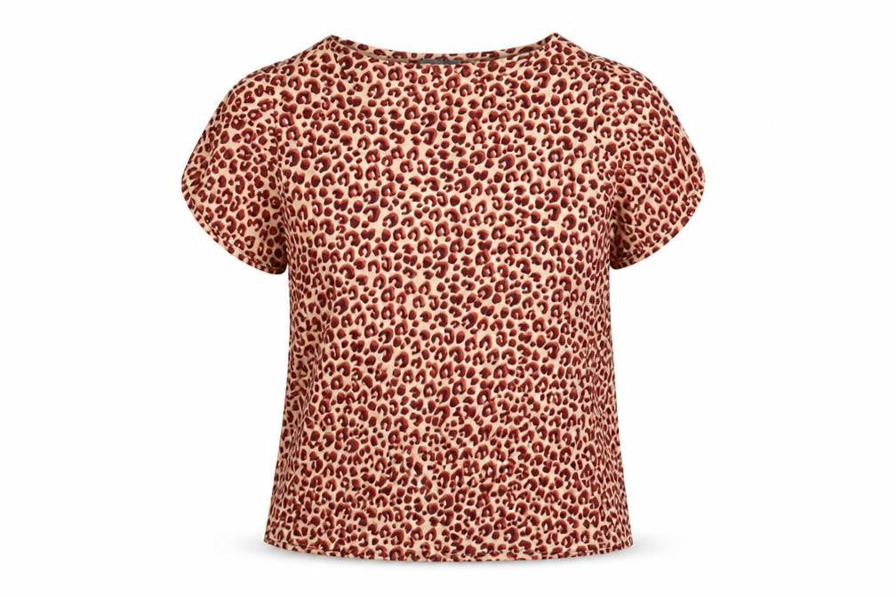 Front view of Principles Women's Animal Print Blouse, size 10