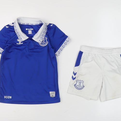 Hummel Boys Sports Set Blue White 3-4 Years Shorts Top