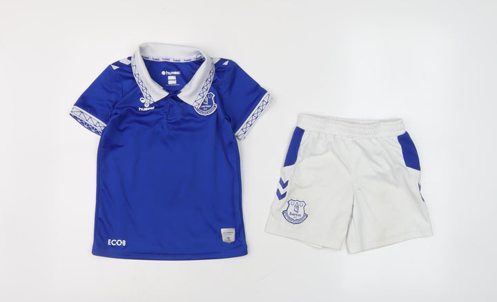 Hummel Boys Sports Set Blue White 3-4 Years Shorts Top