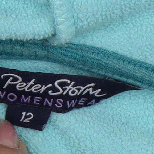 Peter Storm Women's Blue Full Zip Fleece Hoodie Size 12