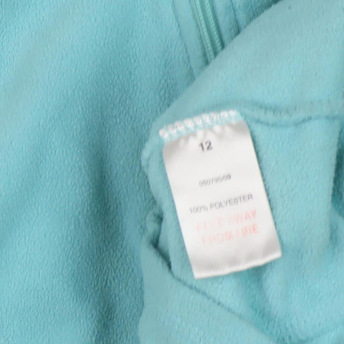 Peter Storm Women's Blue Full Zip Fleece Hoodie Size 12