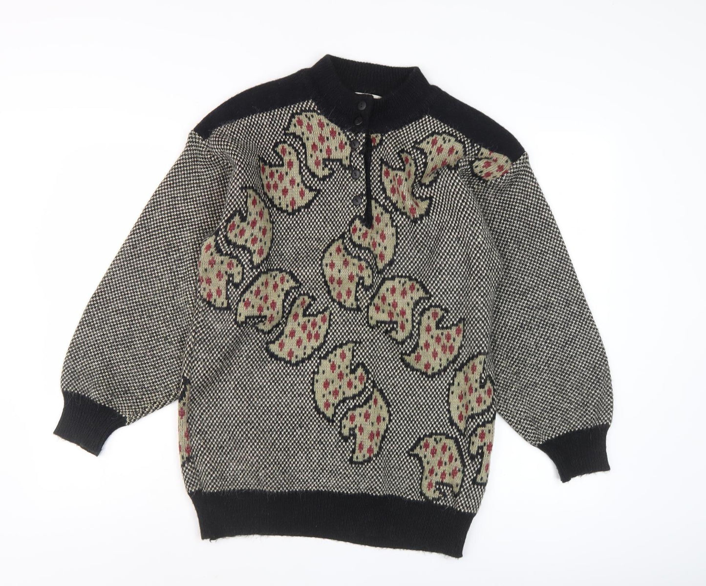 Nicolucchi Women's Multicoloured Pullover Jumper, One Size, Acrylic Blend