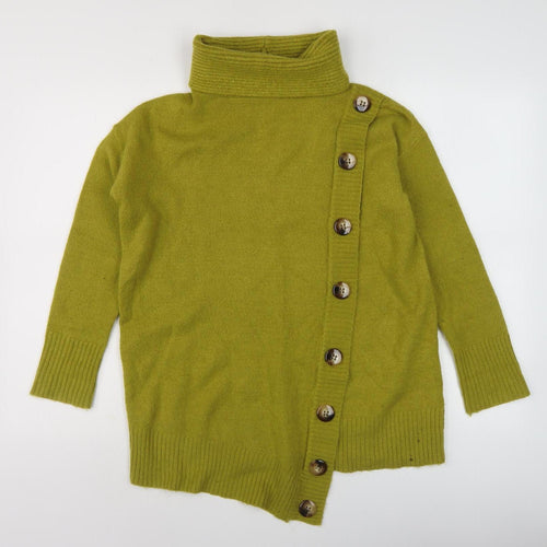 Wallis Women's Green Roll Neck Cardigan, Size S