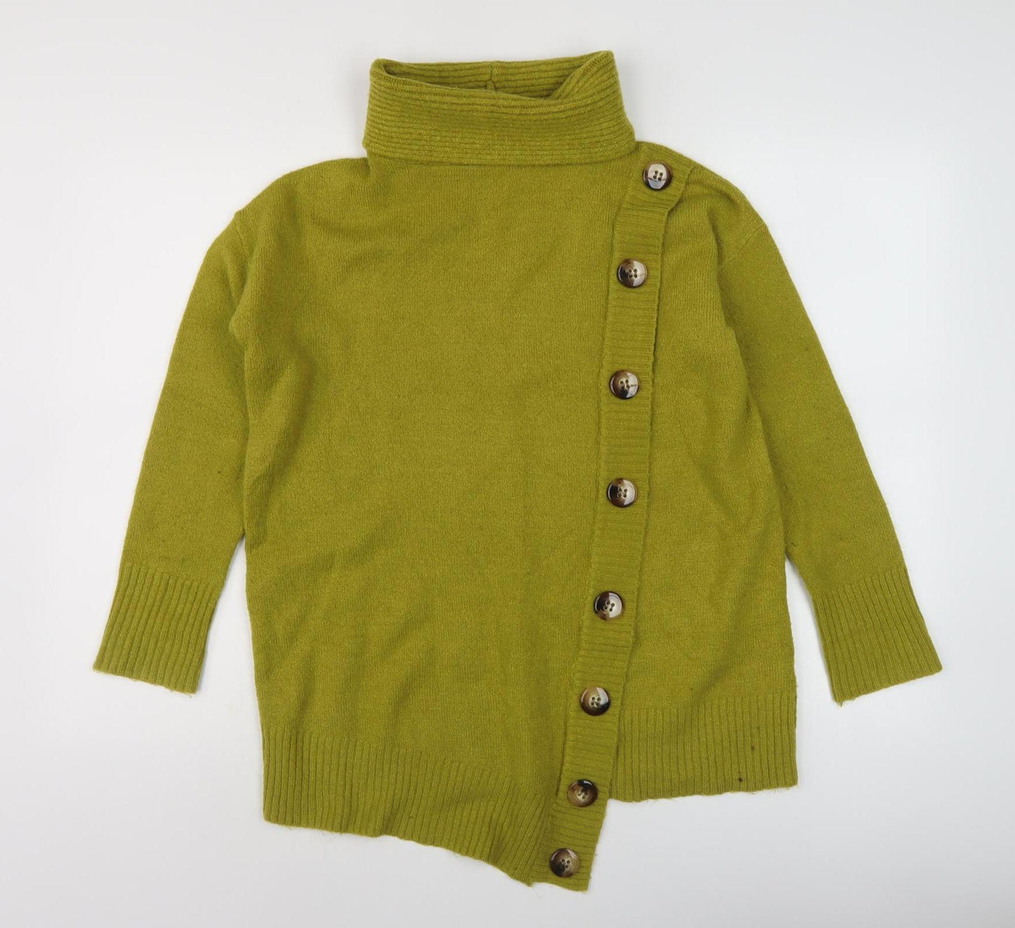 Wallis Women's Green Roll Neck Cardigan, Size S