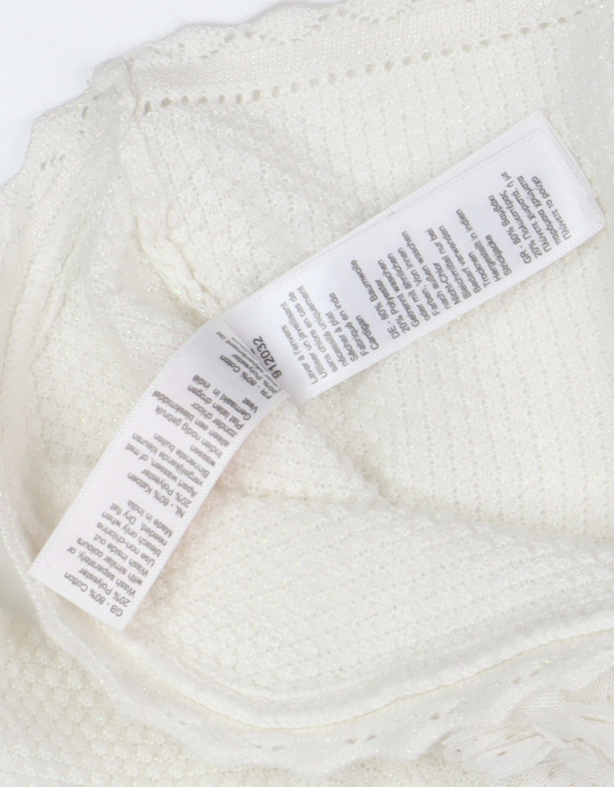 Monsoon Girls White Cardigan, 2 Years, Button Accent