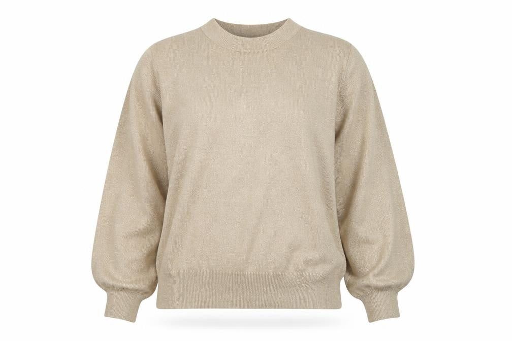 Front view of Marks & Spencer Women's Beige Jumper - M