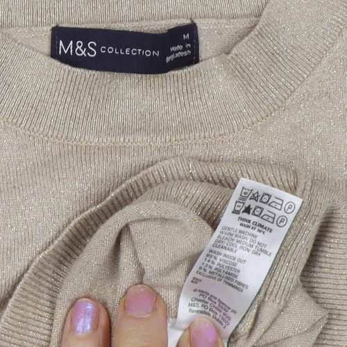 Marks and Spencer Women's Beige Jumper - M
