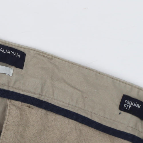 Piazza Italia Men's Beige Chinos Regular Fit 46