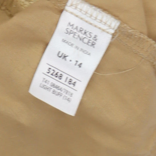 Marks and Spencer Beige Sleeveless Blouse UK 14