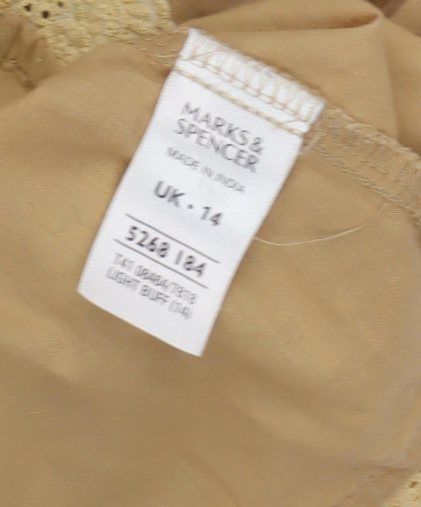 Marks and Spencer Beige Sleeveless Blouse UK 14