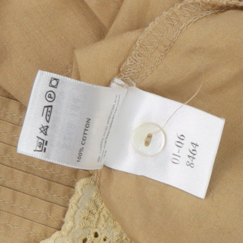 Marks and Spencer Beige Sleeveless Blouse UK 14