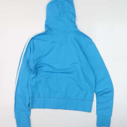 Adidas Unisex Blue Logo Hoodie M, Sports Style