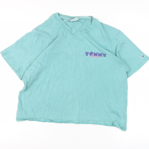 Tommy Jeans Unisex Blue Relaxed Fit Summer T-Shirt S