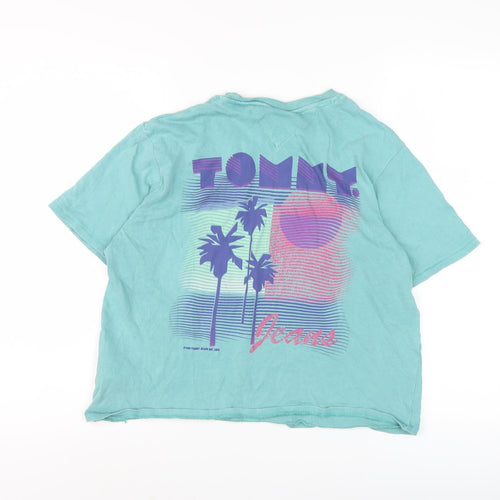 Tommy Jeans Unisex Blue Relaxed Fit Summer T-Shirt S
