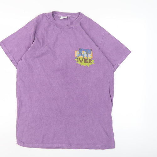 Urban Outfitters Unisex Anime Graphic Purple T-Shirt XS
