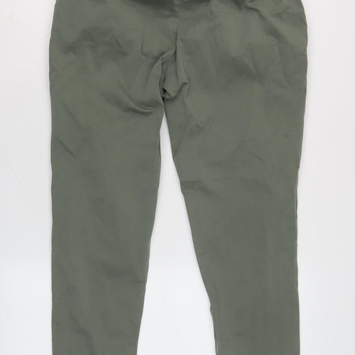 Zara Women's Green Jogger Trousers, M, Cotton Blend