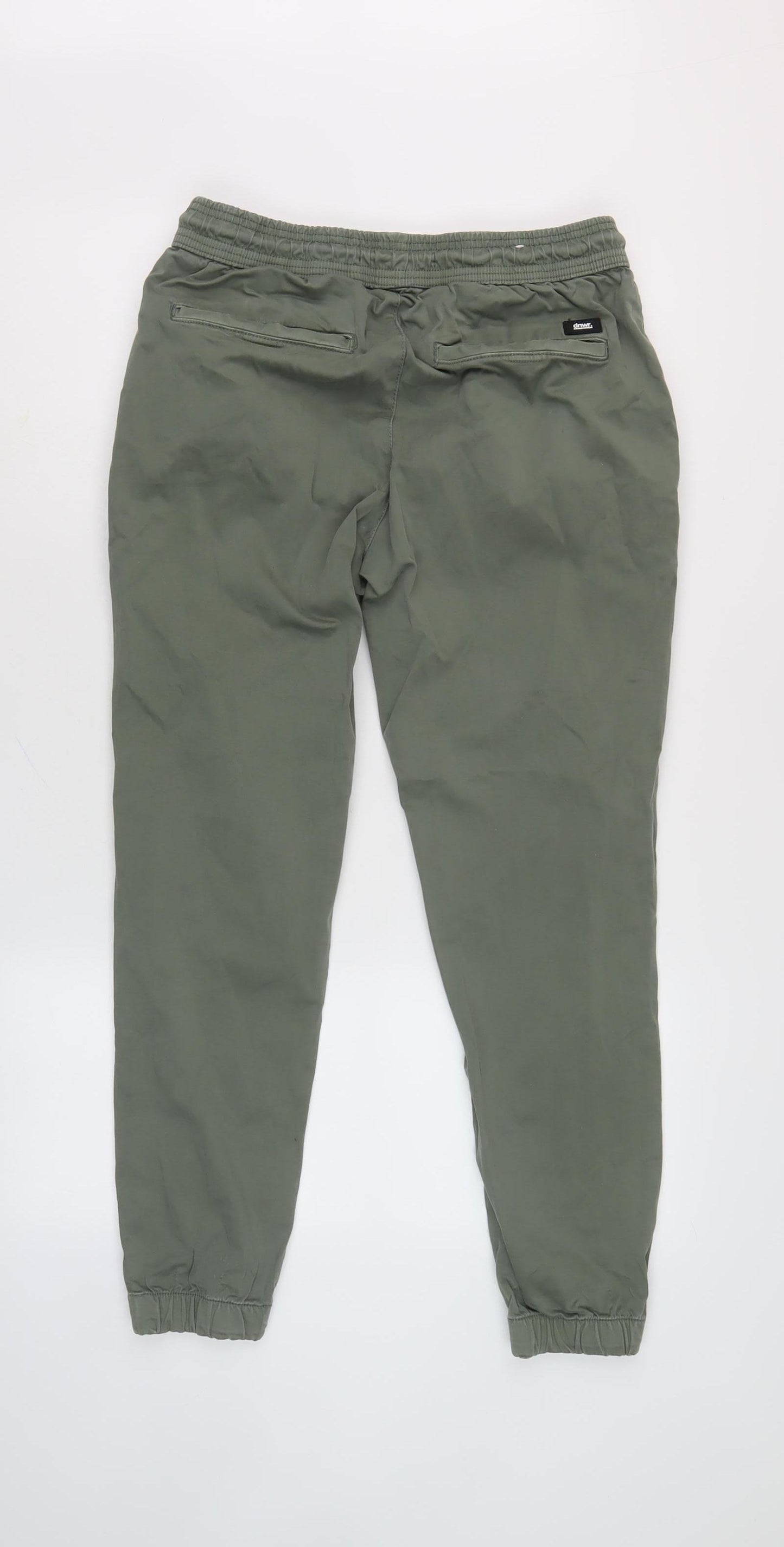 Zara Women's Green Jogger Trousers, M, Cotton Blend