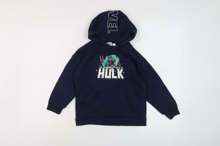 Marvel Boys Blue Hulk Pullover Hoodie 5-6 Years