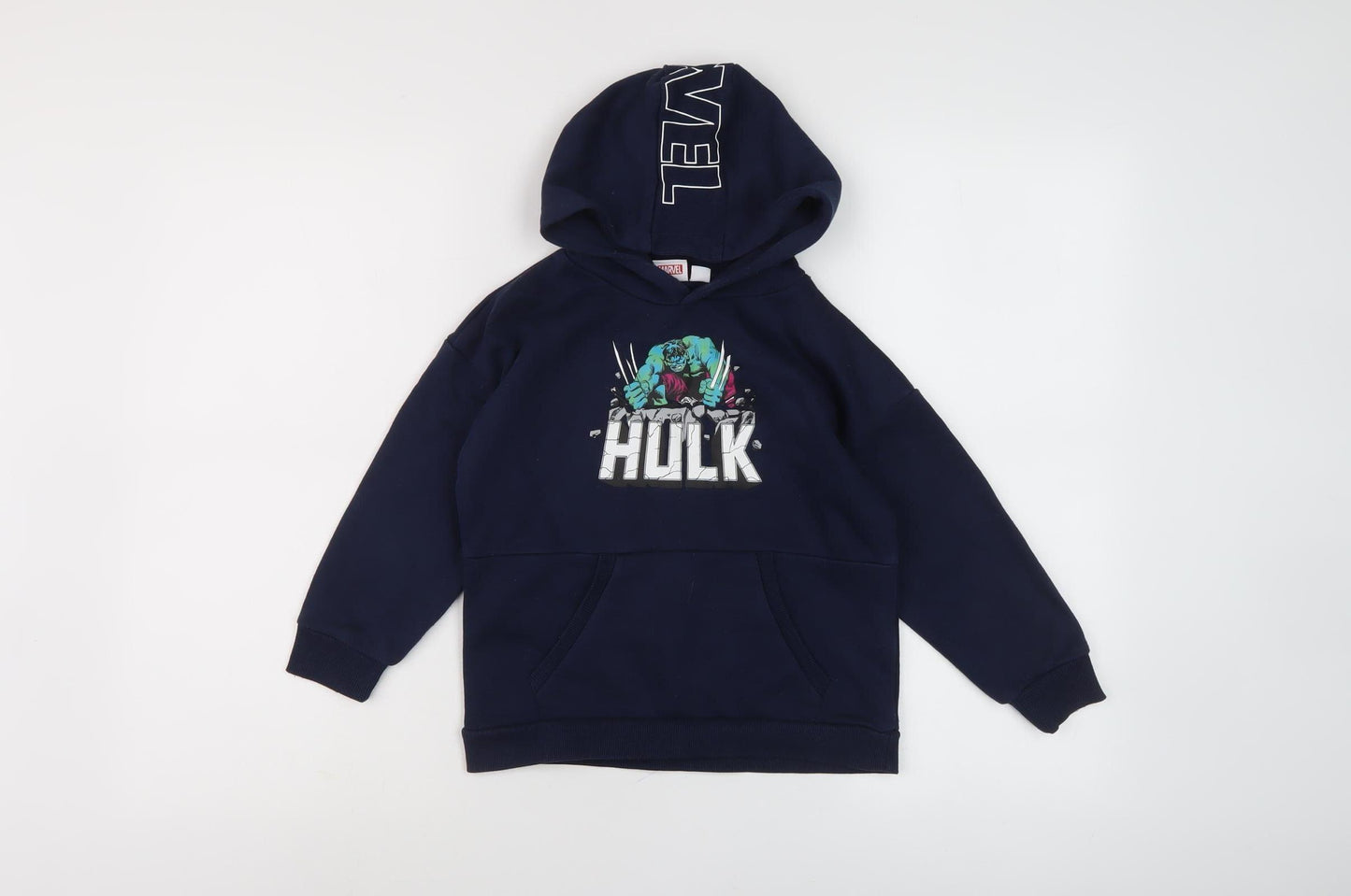 Marvel Boys Blue Hulk Pullover Hoodie 5-6 Years