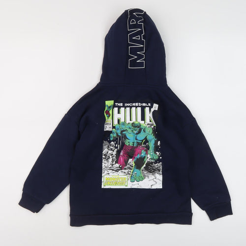 Marvel Boys Blue Hulk Pullover Hoodie 5-6 Years
