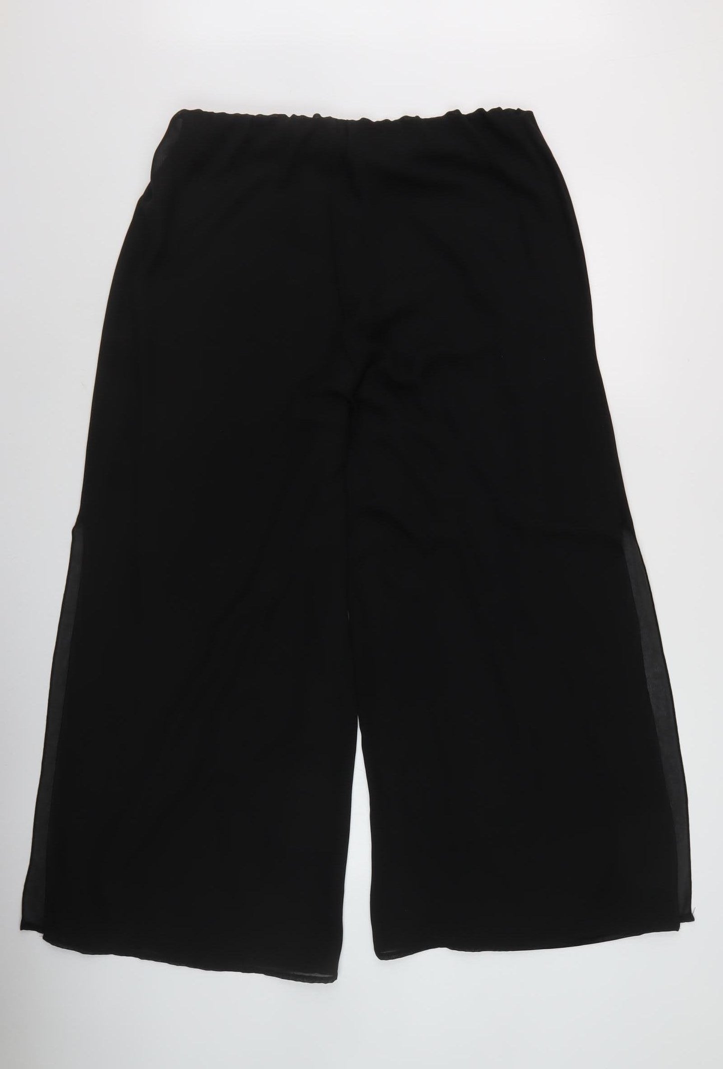 Joanna Hope Women’s Black Wide-Leg Trousers Size 16