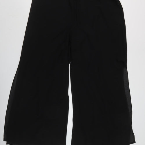 Joanna Hope Women’s Black Wide-Leg Trousers Size 16