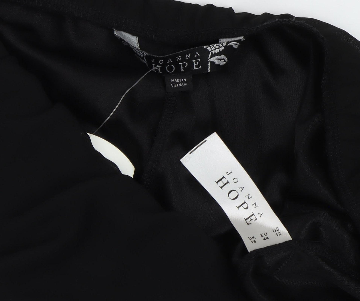 Joanna Hope Women’s Black Wide-Leg Trousers Size 16