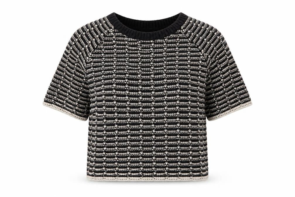 Front view of Next Women's Black Striped jumper S