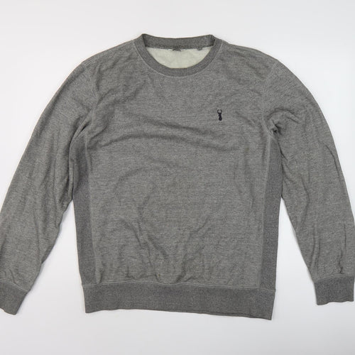 Next Men's Grey Pullover Sweatshirt, Medium, Crew Neck