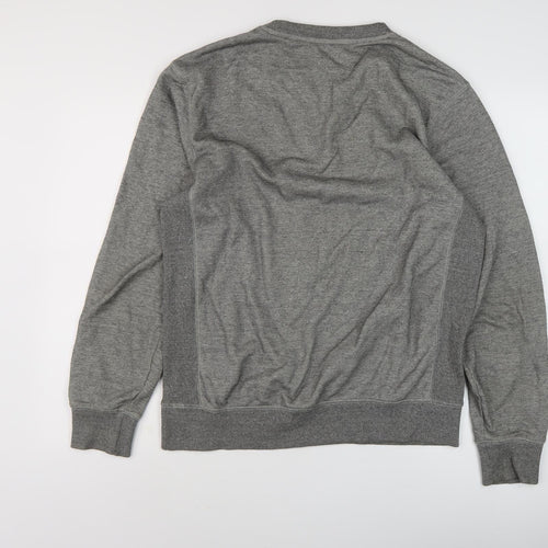 Next Men's Grey Pullover Sweatshirt, Medium, Crew Neck