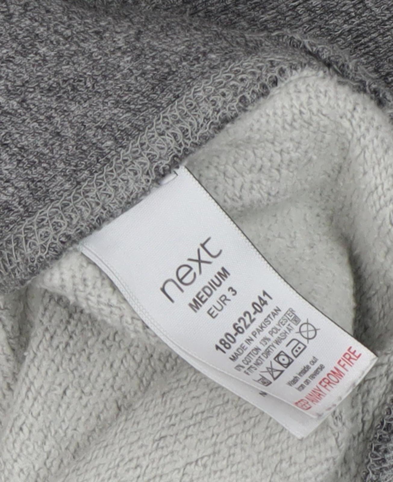 Next Men's Grey Pullover Sweatshirt, Medium, Crew Neck