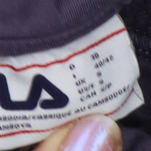 Fila Women's Purple Pullover Hoodie - Size S, Logo Accent