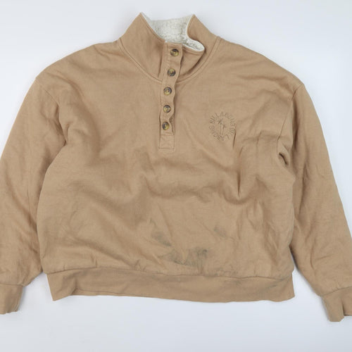 Billabong Men's Beige XL Henley Sweatshirt